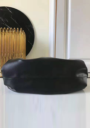 Dina Leather Shoulder Hobo Bag Black