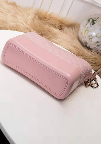 Kristy Leather Bucket Bag Pink
