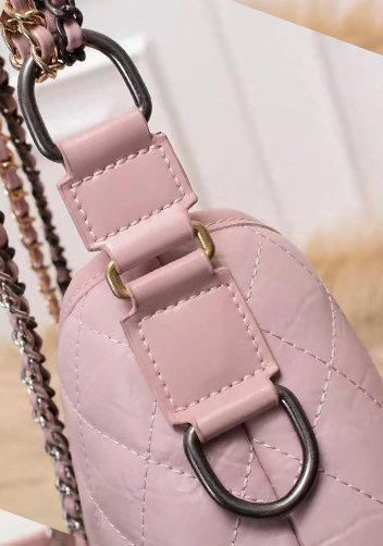 Kristy Leather Bucket Bag Pink