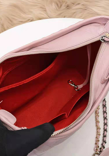 Kristy Leather Bucket Bag Pink