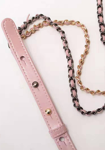Kristy Leather Bucket Bag Pink