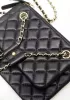 Vanecia Leather Small Shoulder Bag Black