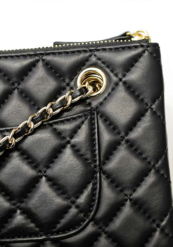 Vanecia Leather Small Shoulder Bag Black
