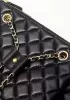 Vanecia Leather Medium Shoulder Bag Black