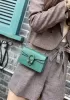 Jess Mini Leather Shoulder Bag Green