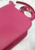 Martha Classic Leather Bag Hot Pink