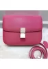 Martha Classic Leather Bag Hot Pink