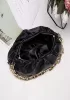 Dina Leather Clutch Chain Bag Black