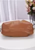 Dina Leather Clutch Chain Bag Camel