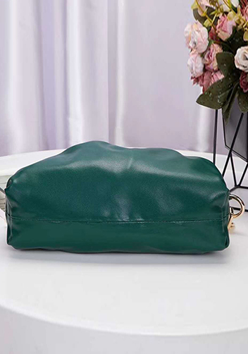 Dina Leather Clutch Chain Bag Green