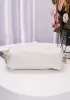 Dina Leather Clutch Chain Bag White