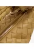 Dina Small Knotted Intrecciato Leather Tote Beige