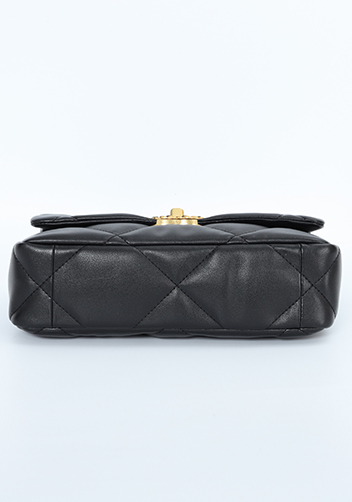 Adele Flap Small Bag Circle Hardware Black