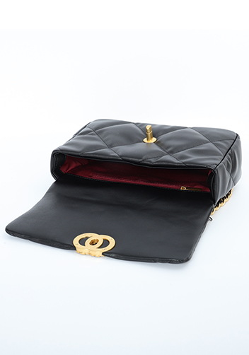 Adele Flap Small Bag Circle Hardware Black