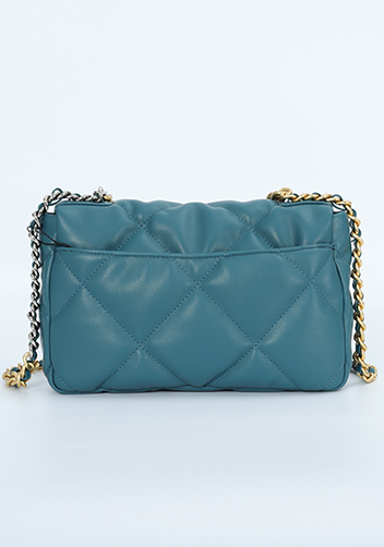 Adele Flap Small Bag Circle Hardware Blue