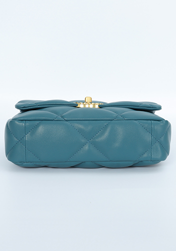 Adele Flap Small Bag Circle Hardware Blue