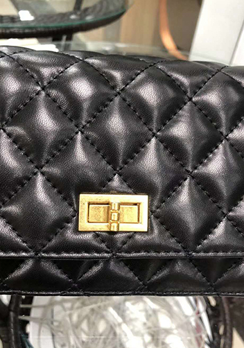 Adeline Leather Bag With Adjusting Ball Black