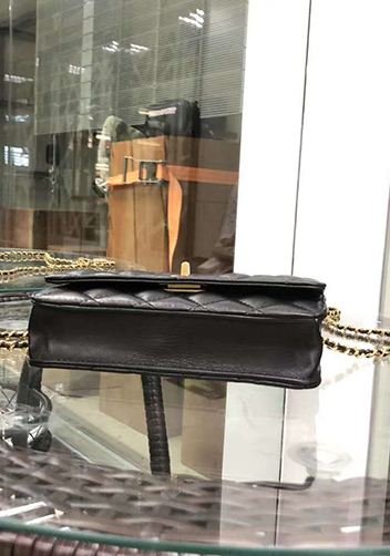 Adeline Leather Bag With Adjusting Ball Black