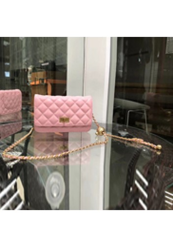 Adeline Leather Bag With Adjusting Ball Pink
