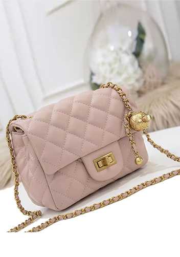 Adele Flap Mini Bag With Adjusting Ball Beige
