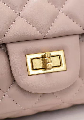Adele Flap Mini Bag With Adjusting Ball Beige