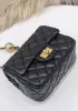 Adele Flap Mini Bag With Adjusting Ball Black
