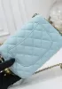 Adele Flap Mini Bag With Adjusting Ball Blue