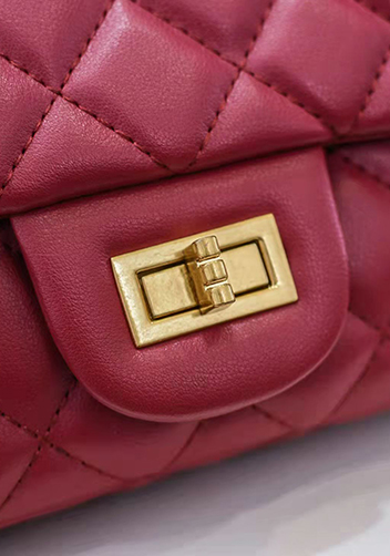Adele Flap Mini Bag With Adjusting Ball Burgundy