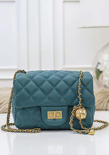 Adele Flap Mini Bag With Adjusting Ball Dark Blue