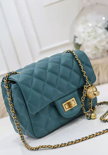 Adele Flap Mini Bag With Adjusting Ball Dark Blue