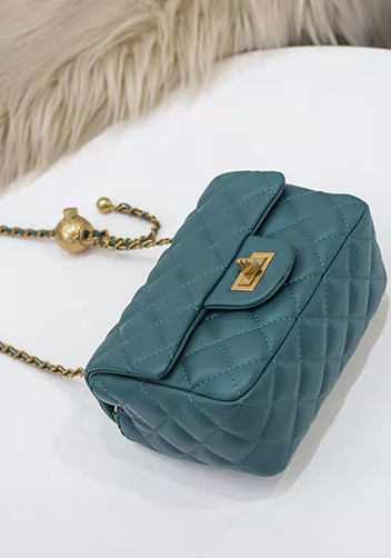 Adele Flap Mini Bag With Adjusting Ball Dark Blue