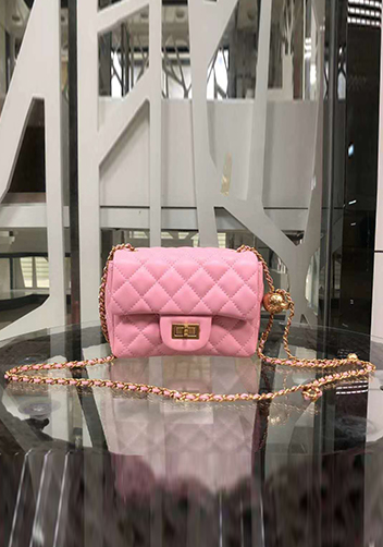 Adele Flap Mini Bag With Adjusting Ball Pink