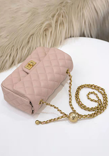 Adele Flap Small Bag With Adjusting Ball Beige