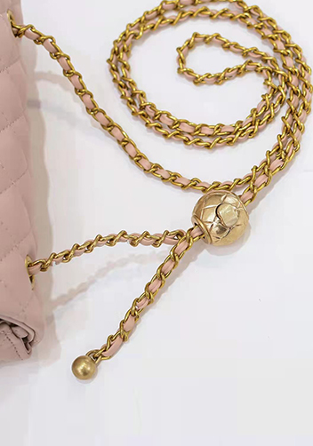 Adele Flap Small Bag With Adjusting Ball Beige