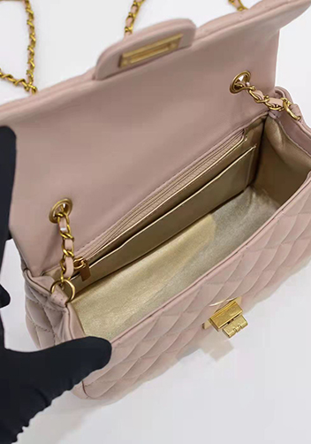 Adele Flap Small Bag With Adjusting Ball Beige