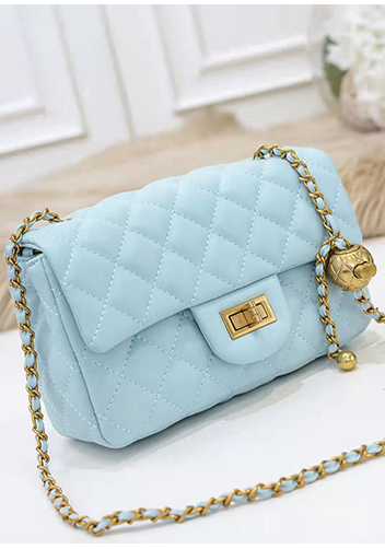 Adele Flap Small Bag With Adjusting Ball Blue