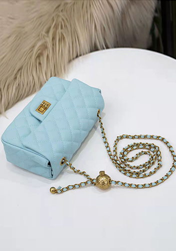 Adele Flap Small Bag With Adjusting Ball Blue