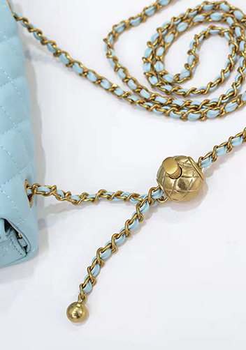 Adele Flap Small Bag With Adjusting Ball Blue