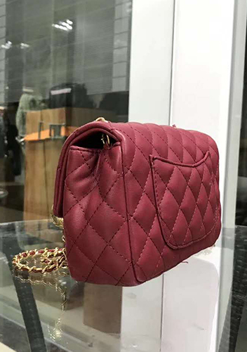 Adele Flap Small Bag With Adjusting Ball Burgundy