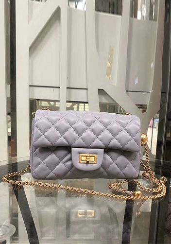 Adele Flap Small Bag With Adjusting Ball Grey