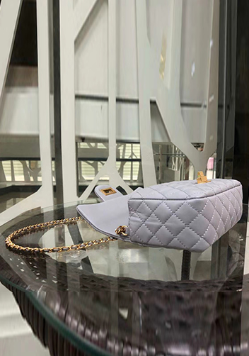Adele Flap Small Bag With Adjusting Ball Grey