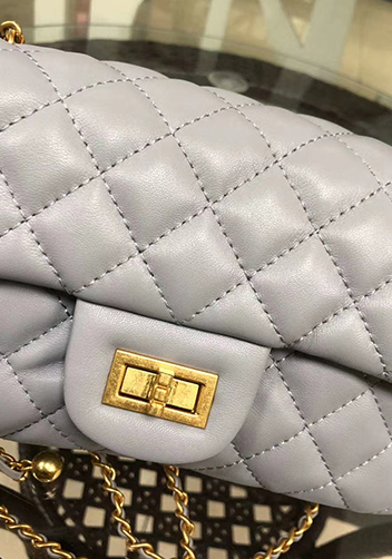Adele Flap Small Bag With Adjusting Ball Grey