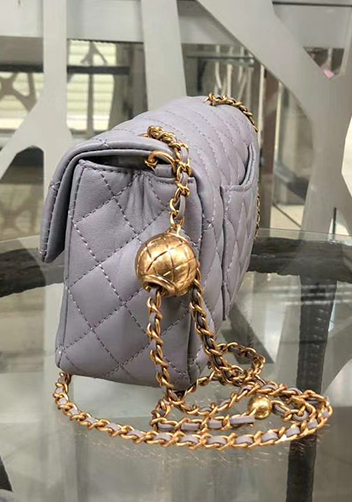 Adele Flap Small Bag With Adjusting Ball Grey