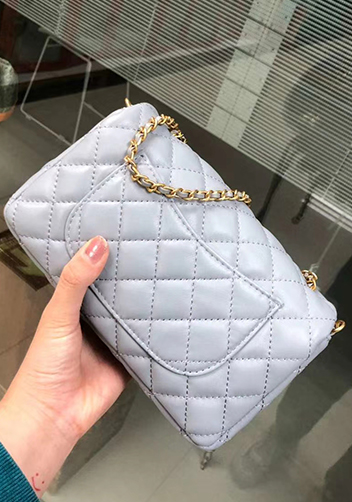 Adele Flap Small Bag With Adjusting Ball Grey