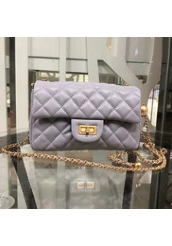 Adele Flap Small Bag With Adjusting Ball Grey