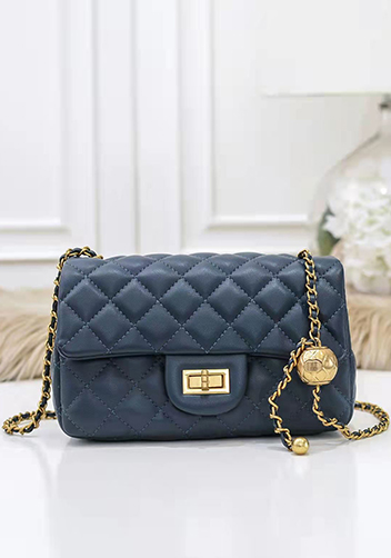 Adele Flap Small Bag With Adjusting Ball Navy