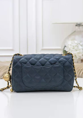 Adele Flap Small Bag With Adjusting Ball Navy