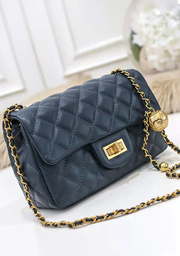 Adele Flap Small Bag With Adjusting Ball Navy