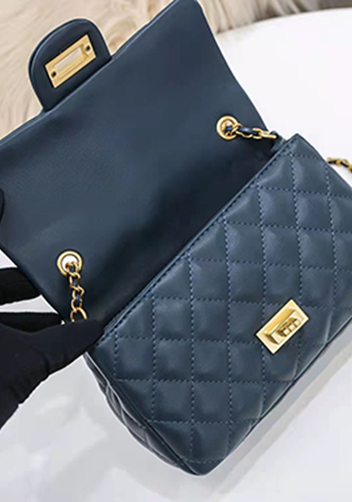 Adele Flap Small Bag With Adjusting Ball Navy