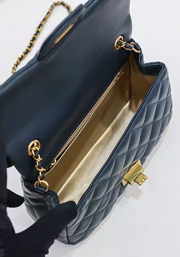 Adele Flap Small Bag With Adjusting Ball Navy